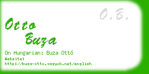 otto buza business card