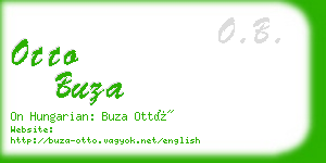 otto buza business card